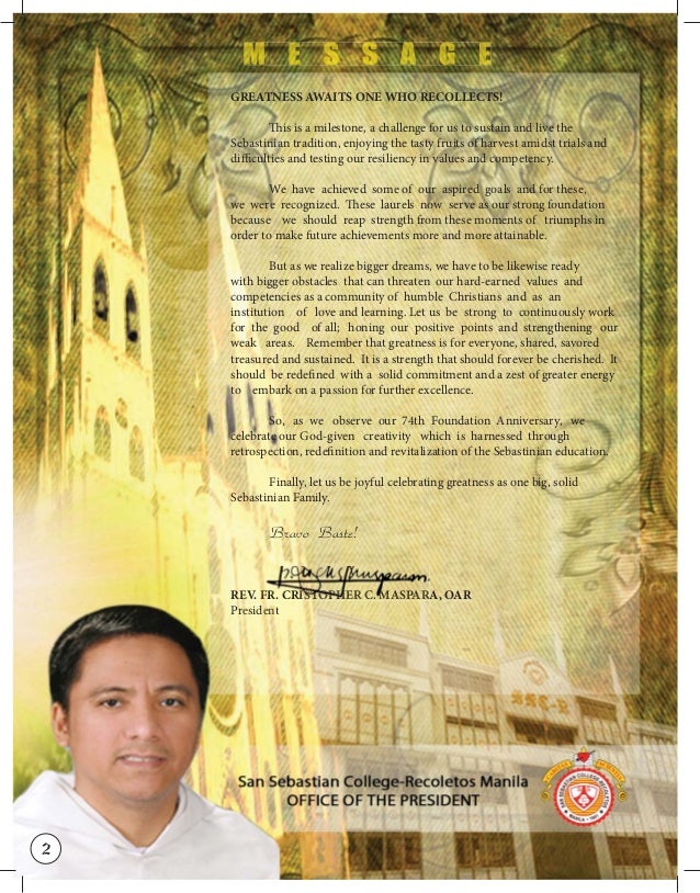 74th Foundation Week Souvenir Program