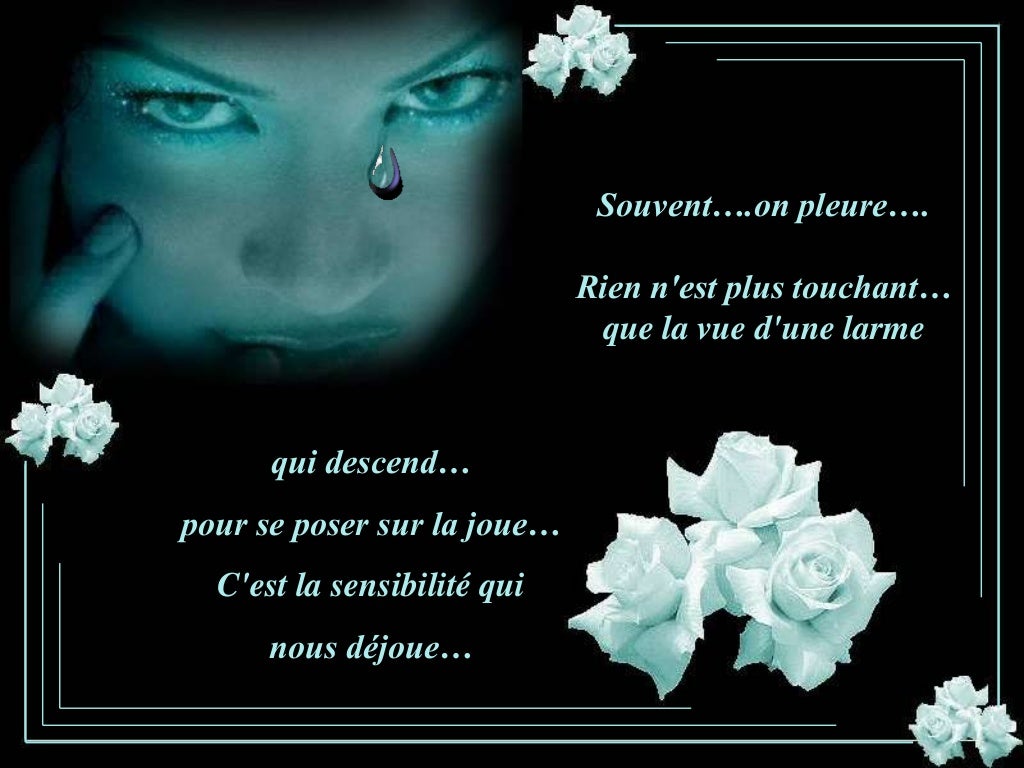 Souvent je pleure