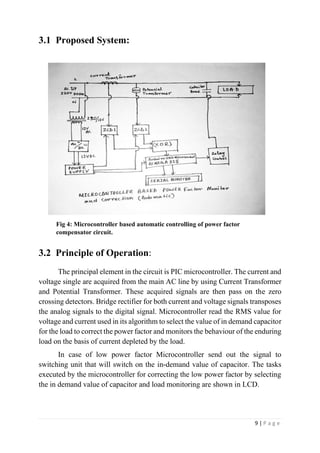 Automatic Power Factor Detection And Correction using Arduino | PDF
