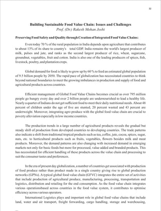 Capacity Building of Sustainable Food Value Chains for Enhanced Food ...