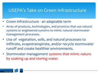 Green Infrastructure Stormwater Management Applications in the ...