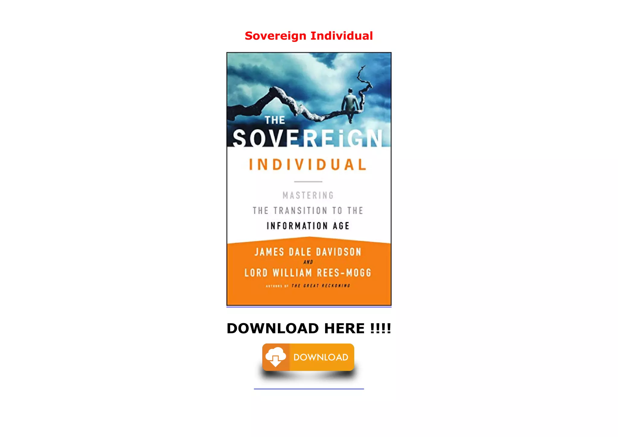 Sovereign Individual PDF