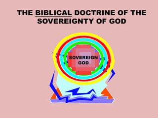 THE BIBLICAL DOCTRINE OF THE 
SOVEREIGNTY OF GOD 
SOVEREIGN 
GOD 
 