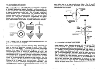 Instruction Manual Minelab Sovereign Metal Detector English Language