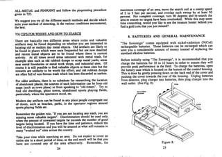 Instruction Manual Minelab Sovereign Metal Detector English Language