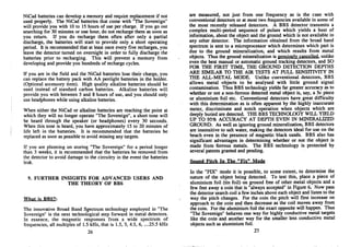 Instruction Manual Minelab Sovereign Metal Detector English Language