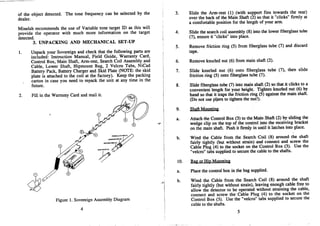 Instruction Manual Minelab Sovereign Metal Detector English Language