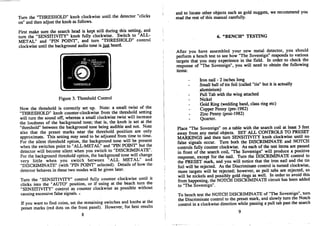 Instruction Manual Minelab Sovereign Metal Detector English Language
