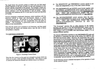 Instruction Manual Minelab Sovereign Metal Detector English Language