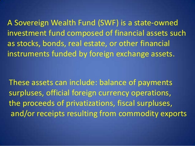 Sovereign Wealth Funds, Rankings and Asset allocations Globally