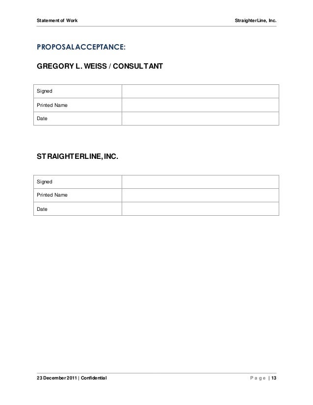 software project statement of work document sample
