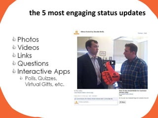 the 5 most engaging status updates 
