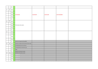 Fri 7
35
Jun
e
Mon
1
0
Unit 29 & 30 Unit 29 & 30 Unit 29 & 30 Unit 29 & 30 END
Tues
1
1
Wed
1
2
Thur
1
3
Fri
1
4
36
Jun
e
Mon
1
7
FSA 4 data on the system
Tues
1
8
Wed
1
9
Thur
2
0
Fri
2
1
37 Mon
2
4
Tues
2
5
Wed
2
6
Thur
2
7
Fri
2
8
Sixth Form Preparation Day (BTEC)
38 July Mon 1 Sixth Form Preparation Day (Scholarship route)
Tues 2 10:10 RE & Ethics Acts of Charity
Wed 3 10:10 RE & Ethics Community Day
Thur
s
4 INSET
Fri 5 Sixth Form Prep Day (A Level)
39 July Mon 8 Sixth Form Prep Day (A Level)
Tues 9 Planning day
Wed
1
0
Planning day
Thur
1
1
Planning day
Fri
1
2
Planning day
 