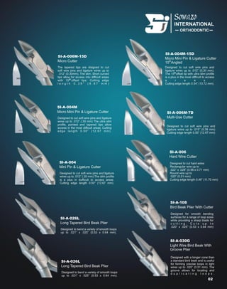 Sowazo orthodontic Pliers catalogue 07