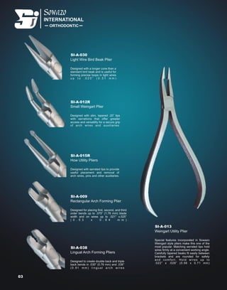 Sowazo orthodontic Pliers catalogue 07