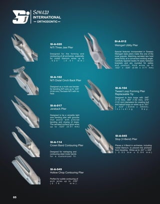 Sowazo orthodontic Pliers catalogue 07
