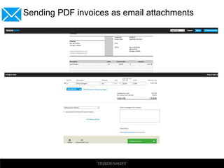 Sending PDF invoices as email attachments
 