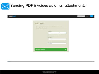 Sending PDF invoices as email attachments
 