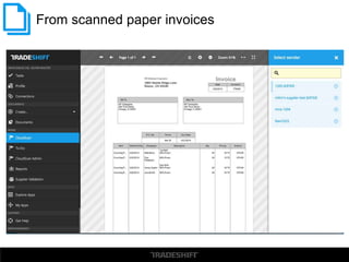 From scanned paper invoices
 