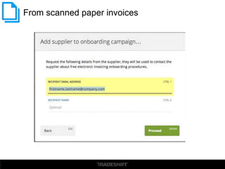 From scanned paper invoices
 