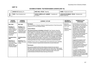 SCHEME OF WORK for FORM 3 ENGLISH | PDF