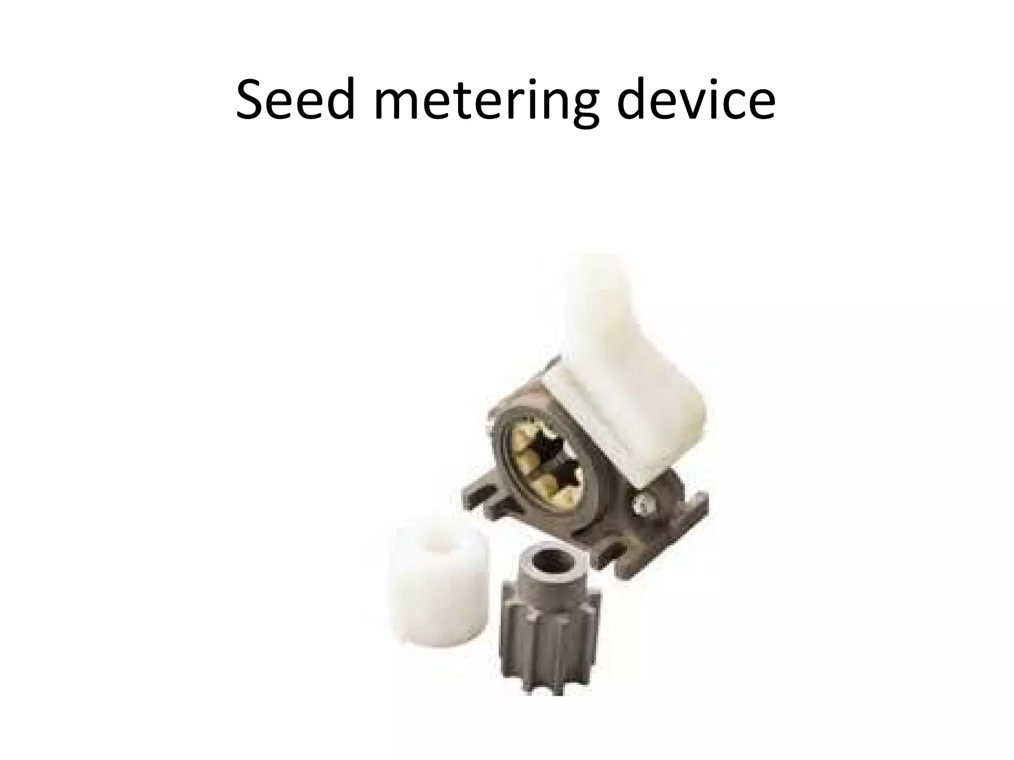 Seed metering device
 