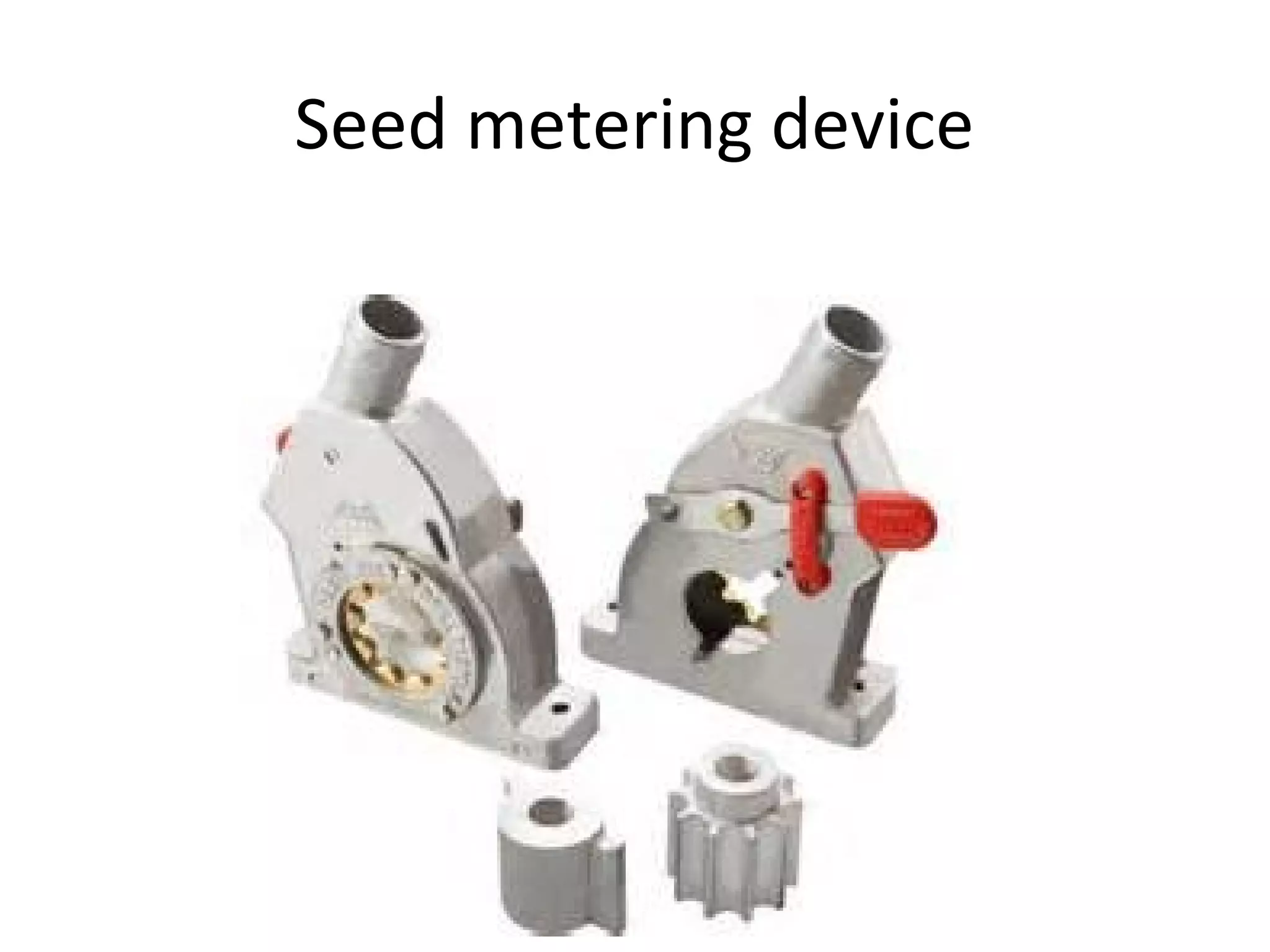 Seed metering device
 
