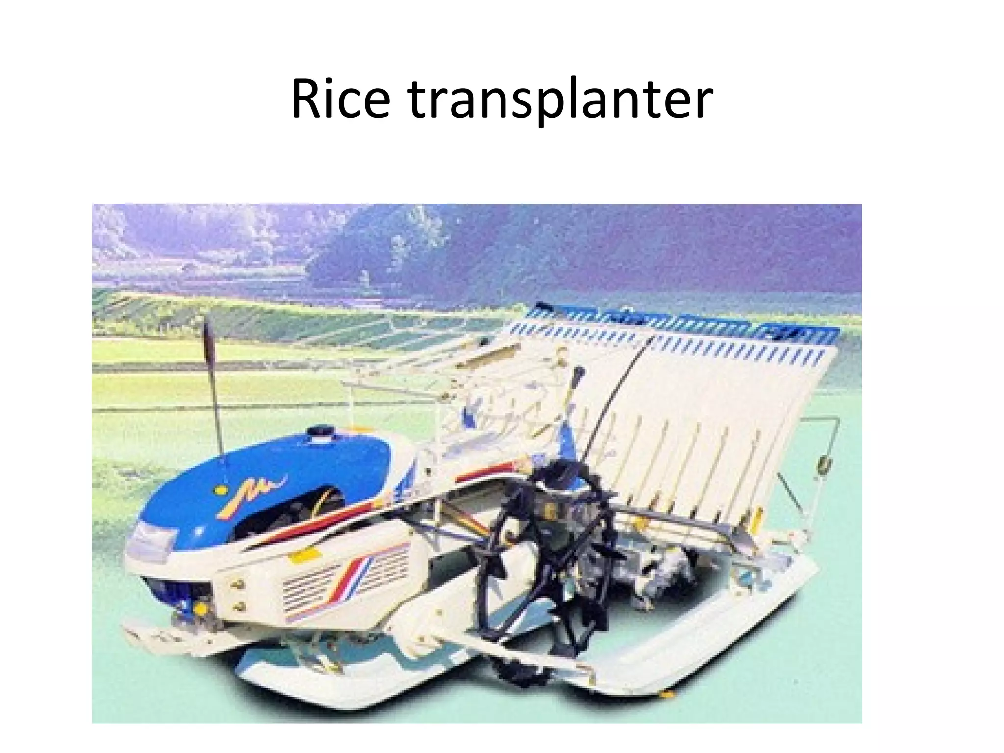 Rice transplanter
 
