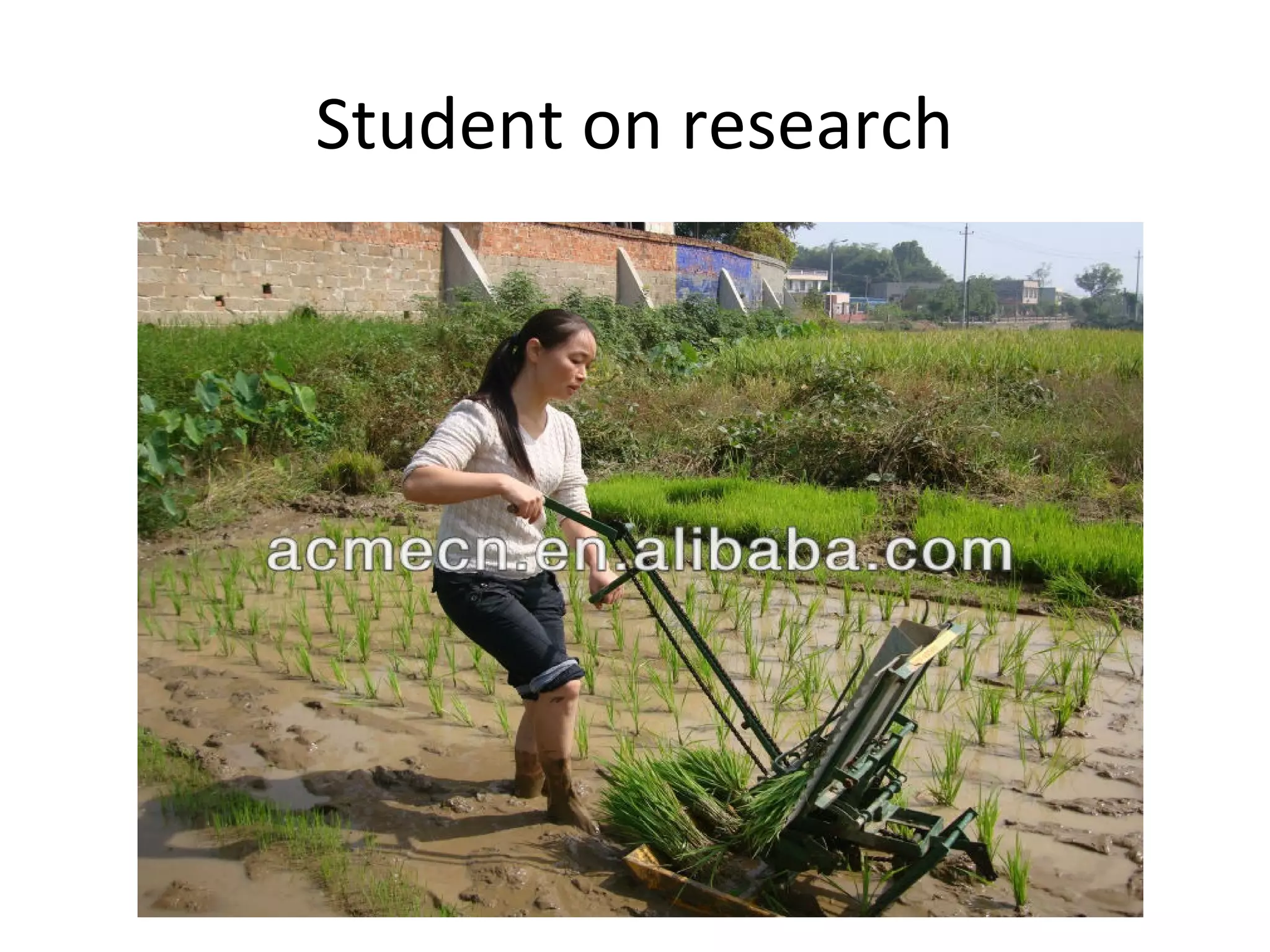 Student on research
 