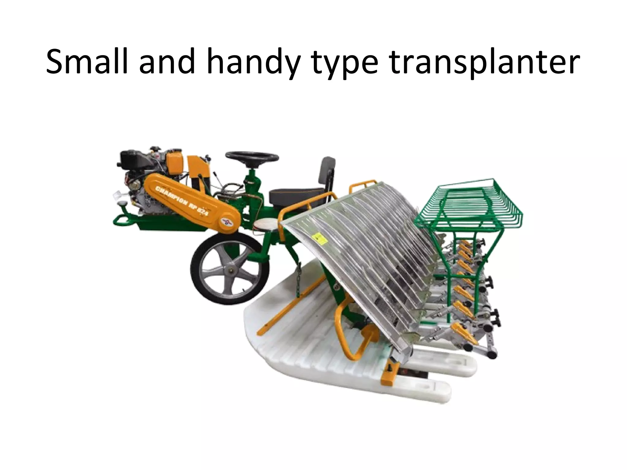 Small and handy type transplanter
 