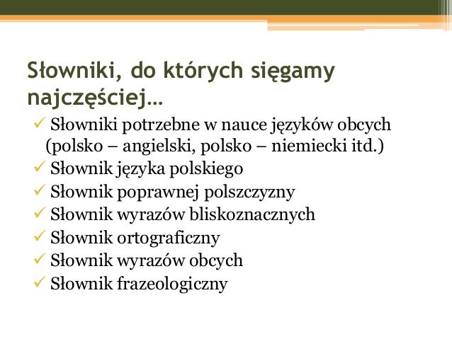 Słowniki