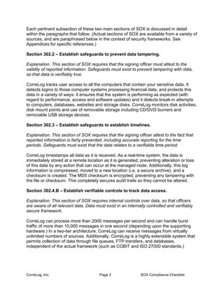 Sox Checklist.pdf Sox compliance | PDF