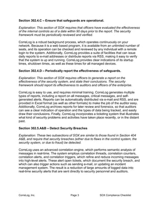 Sox Controls List.pdf Sox compliance | PDF