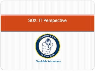 SOX: IT Perspective




   Neelabh Srivastava
 