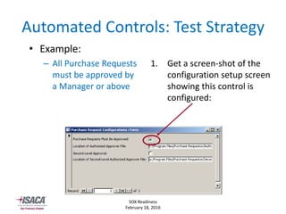 Purchase Control Testing SOX Audit Requirements -- How to Succeed | PDF