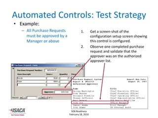 Purchase Control Testing SOX Audit Requirements -- How to Succeed | PDF