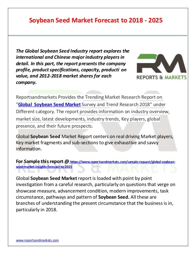 Soybean Seed Market Industry Size, Demand, Trends and 2025 Future Report
