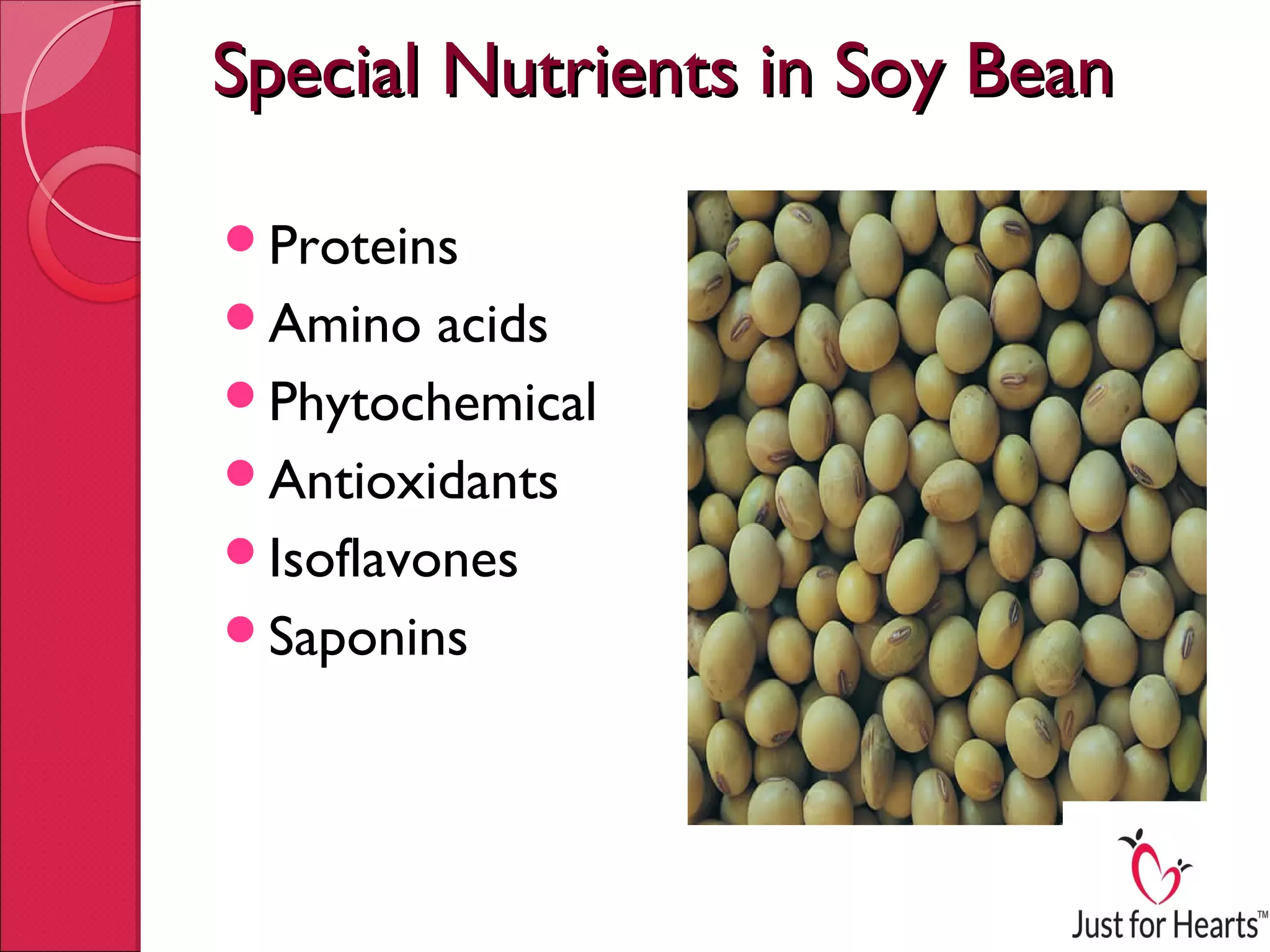 Soybeans health benefits | PPT