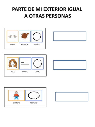 PARTE DE MI EXTERIOR IGUAL
    A OTRAS PERSONAS
 