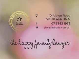 So you need a consent order!