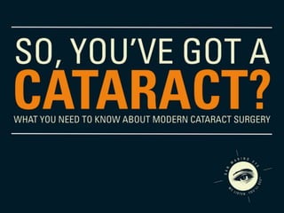 So You've Got a Cataract - Health Talk at Crowell Public Library