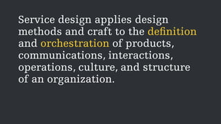 Service Designer Requirements So you want to be a Service Designer | PDF