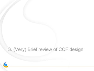 3. (Very) Brief review of CCF design
 
