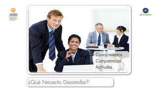 Conocimientos
                                       Competencias
                                       Actitudes
Imagen cortesía de depositphotos.com



¿Qué Necesito Desarrollar?
 