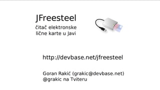 JFreesteel - čitanje elektronske lične karte u Javi
