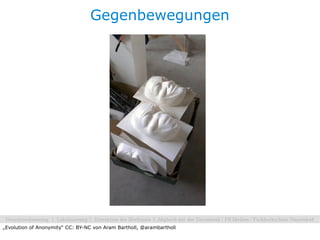 Gegenbewegungen




„Evolution of Anonymity“ CC: BY-NC von Aram Bartholl, @arambartholl
 