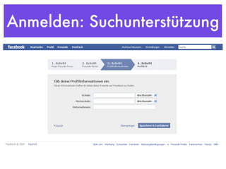 Anmelden: Suchunterstützung 