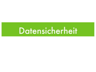 Datensicherheit 
