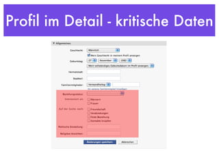 Profil im Detail - kritische Daten 