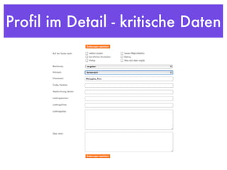 Profil im Detail - kritische Daten 